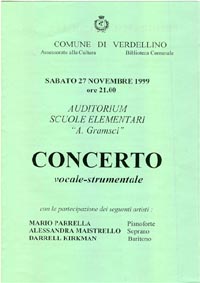 Recital fr den Feiern von Donizetti